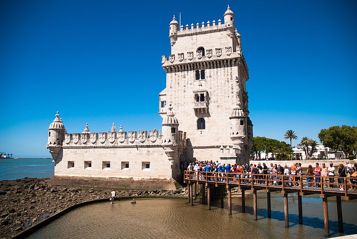 Belem tower, floden Tejo, Lissabon, turism, monumentet, historia, tornet