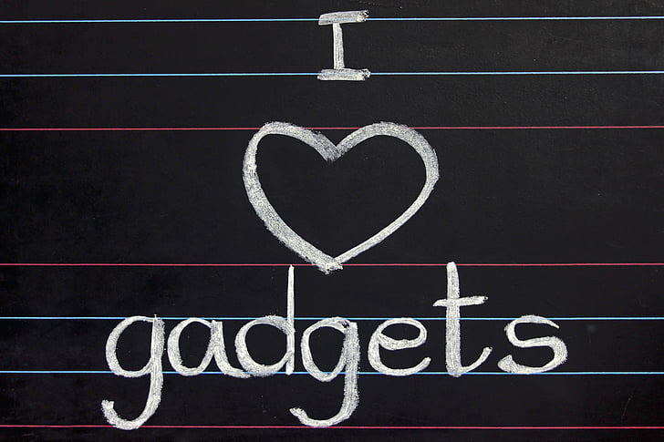 blackboard, gadgets, heart, love, commercial, addiction, admiration