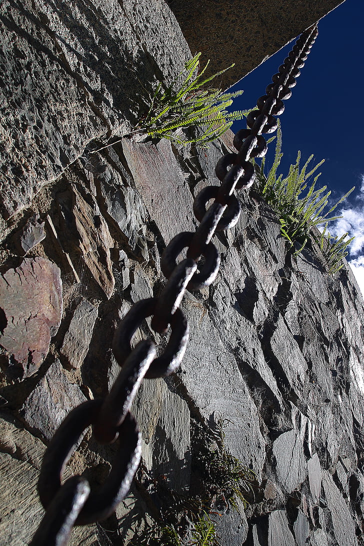 chains, cologne, uruguay, stone, old, architecture, wall