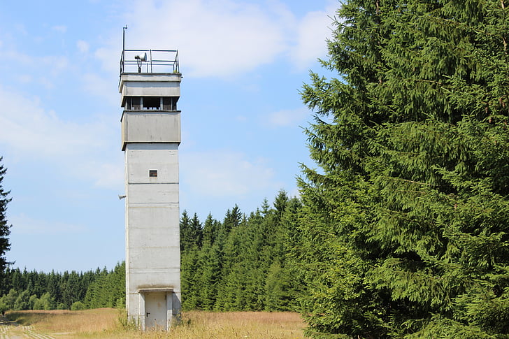 Torre, frontera, DDR, resina, historia, protector de la, Atalaya