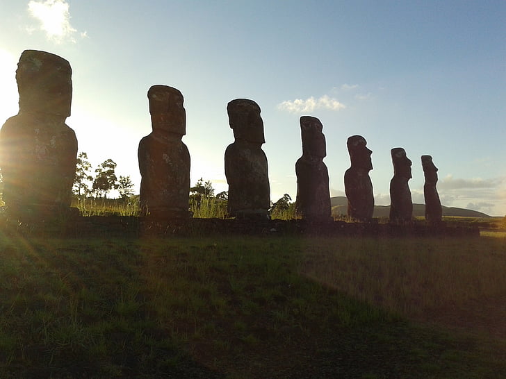 Rapa, Nui, Påskeøya, Rapa nui, Chile, Moai, hangaroa