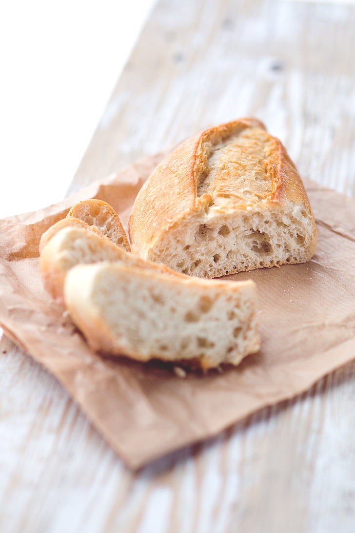 bread, food, cooking, wood - Material, freshness, loaf of Bread, slice