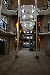 arsitektur, penjara, lama, Cork