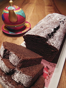 čokoladna torta, jesti, t, ukusna, peći