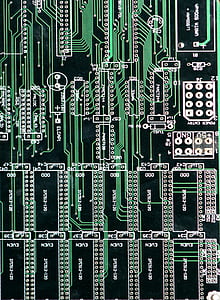 Circuit imprès, circuits de, futur, tecnologia, ordinador, placa de circuit, indústria electrònica