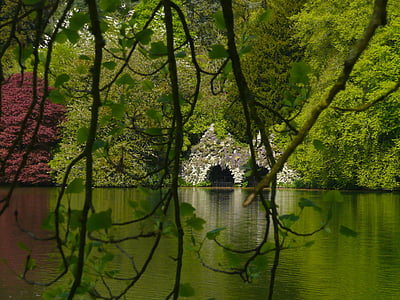 stourhead park, järve wiltshire, Aed, Inglismaa