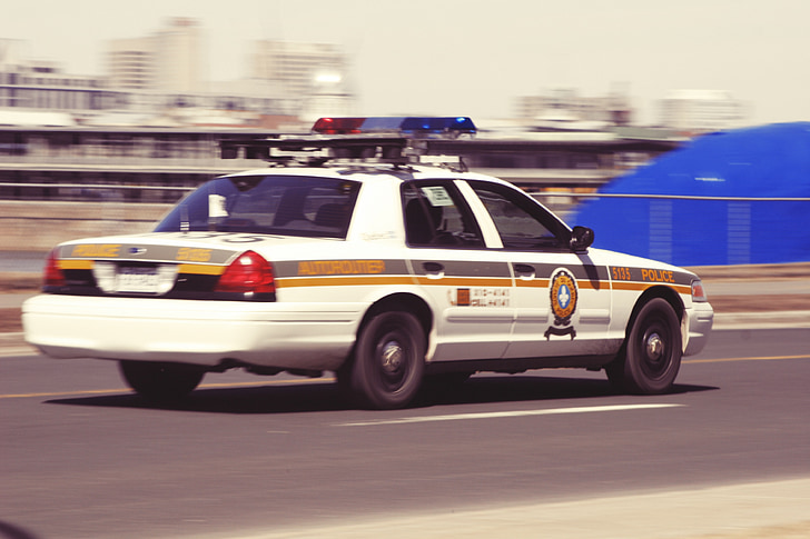 cotxe de policia, policies, cotxe, conducció, velocitat, oficial, vehicle