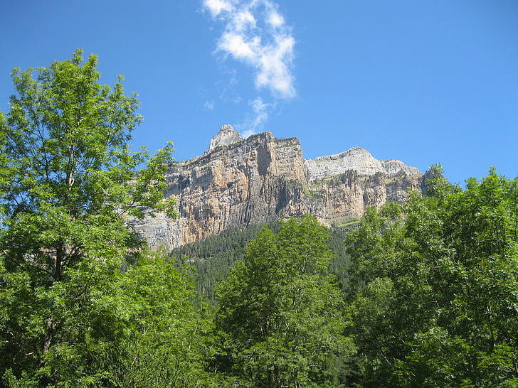 Mountain, Pyrénées, landskab, natur, Ordesa, Huesca, Aragon