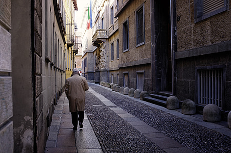 gatvė, vyras, Milanas, Italija
