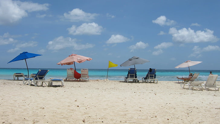 Plaża w mieście Rockley, Barbados beach, Barbados, Plaża, Tropical, Karaiby, podróży