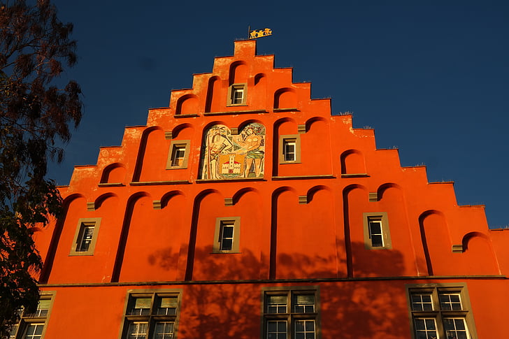 gredhaus, Page d’accueil, architecture, gredhaus rouge, pignon de Corneille est intervenu, Meersburg, stockage des céréales