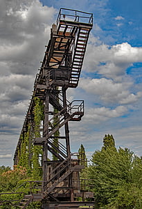 Duisburg, Vasmű, gyári, iparág, régi, építészet, nehézipar