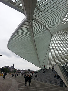 Liège, Gare ferroviaire, Liège, architecture, bâtiment, Belgique, construction