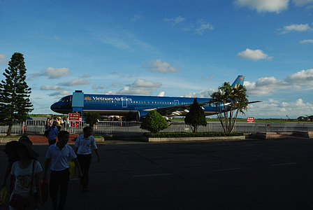 airplane, catbi airport, aeroplane, aircraft, take-off, vietnam airlines