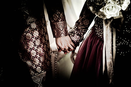 pernikahan, tangan memegang, orang-orang, beberapa, Cinta, pernikahan, beberapa berpegangan tangan