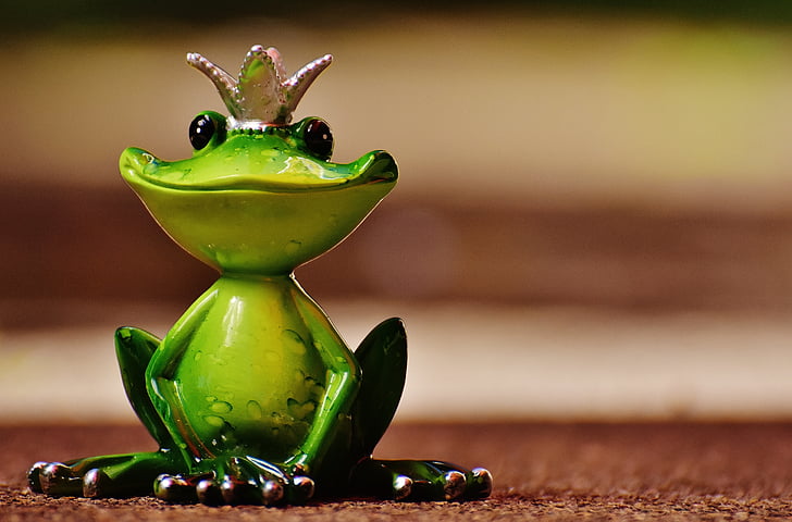 frog, frog prince, crown, figure, cute, funny, sweet