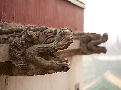 Chinois, architecture, Temple