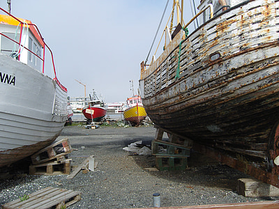 reykjavik, iceland, ships, port, boot, dock
