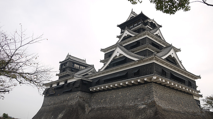 Japonia, zamku Kumamoto, 陰