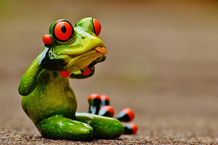 frog, figure, funny, cheeky, stick out tongue, cute, decoration