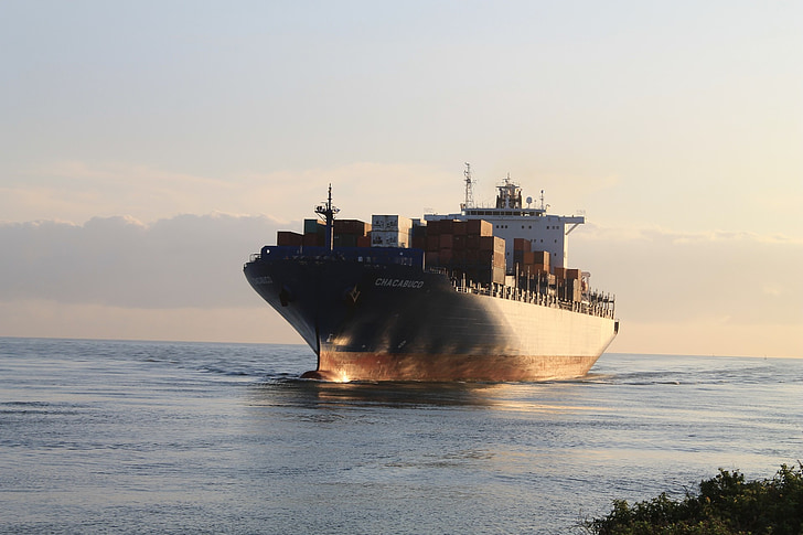 freighter, cargo ship, industry, port, goods, transportation, cargo