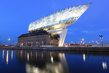 Belgia, Anvers, birou, clădire, port, havenhuis, arhitectura