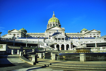 Združene države Amerike, ZDA, Pennsylvania, Harrisburg, Parlament, spomenik, arhitektura