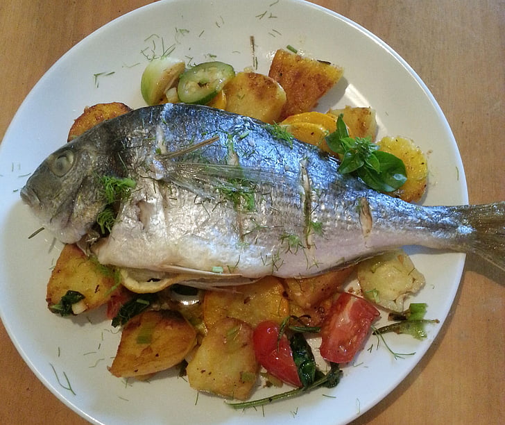 riba jed, obrok, jesti, kuhar, hrane, morski sadeži, gurmanske