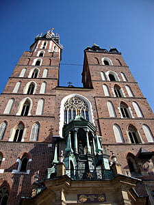 Kraków, de markt, Polen, monument, het platform, Toerisme, toren