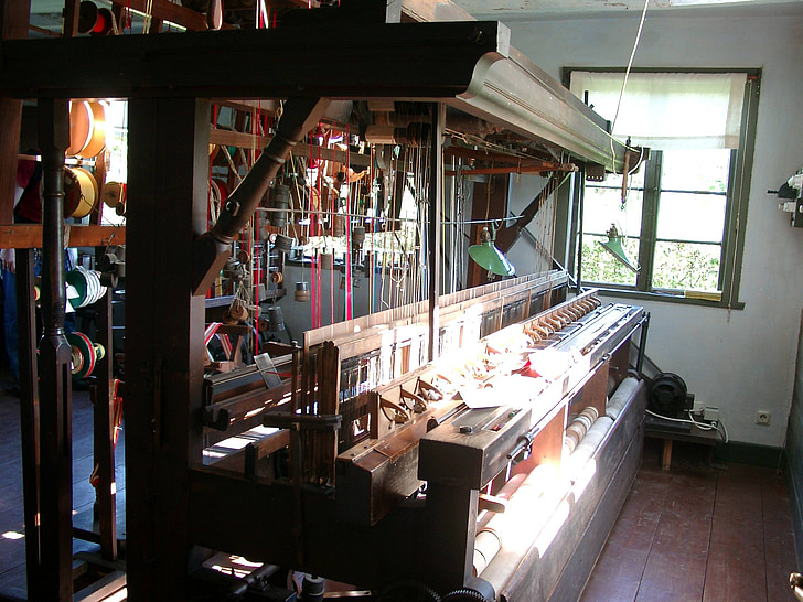 métier à tisser, armure, produisent des substances, Craft, thread, tissage, antique