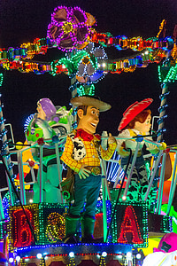 Disney, Japonia, Parada, Tokyo, Toy story, Woody, celebracja