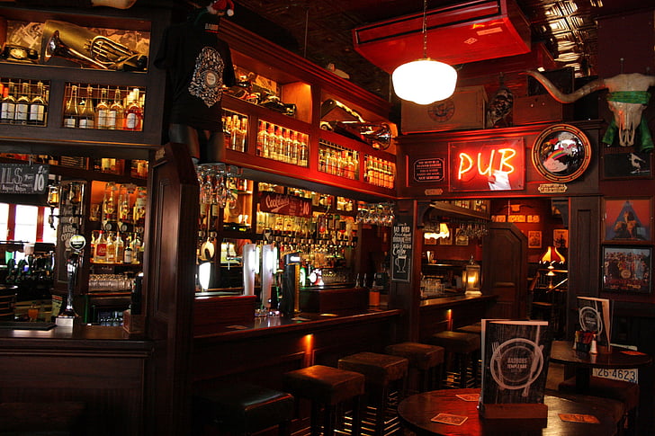 Irlanda, bar, Dublin, Irlandês, pub irlandês