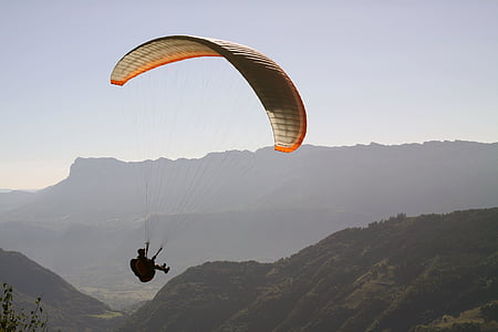paragliding, hover, sportieve activiteiten, sport, vliegen, vakantie, zomer
