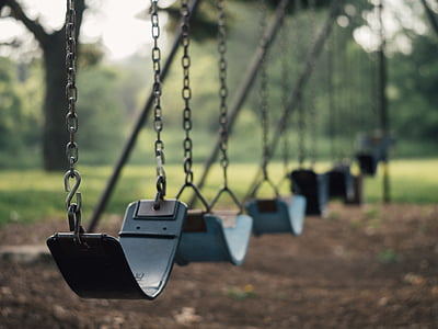 swing, swingers, playground, school, recess, fun, park