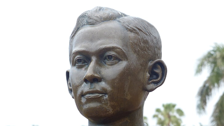 statue, mand, menneskelige, ansigt, Portræt, figur, Ananda mahidol