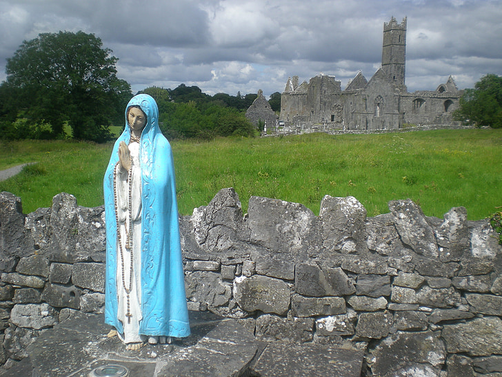 Madonna, Maria, Maagd, kerk, Ierland, stenen, geloof