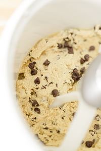 cookie dough, chocolate chip, homemade, baking, chocolate chip cookies, cookies, dessert