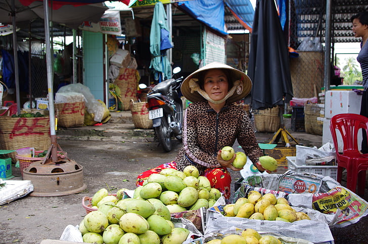 marché, Saigon, Mékong