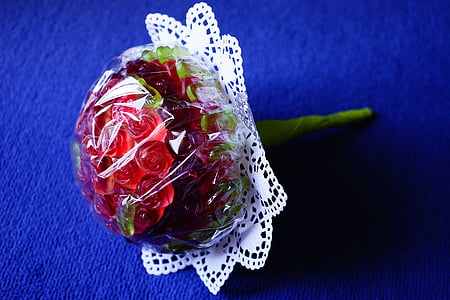 pušķis, rozes, sarkanas rozes, Valentīna diena, mīlu, veiksmi, romantika