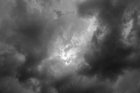 어두운 구름, 구름, 폭풍 후, 어두운, 스카이, 비, 자연