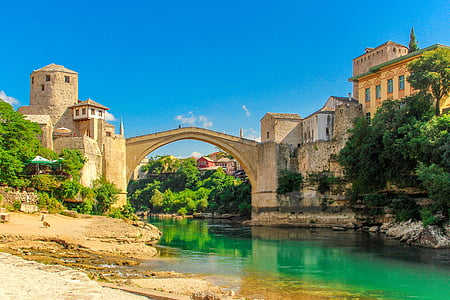 bosnia, europe, herzegovina, country, blue, landmark, tourism