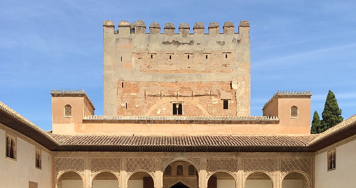 Alhambra, Hiszpania, Andaluzja, Granada, Europy, Maurów, Arabski