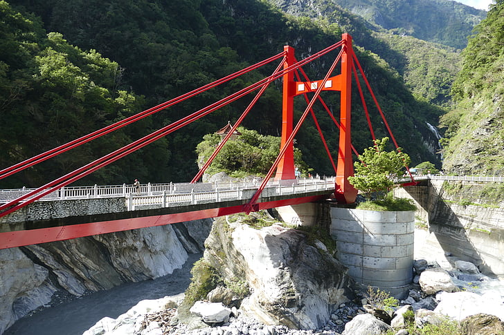 Taiwan, Kina, turism, Taroko, Gorge, Taroko gorge, Bridge
