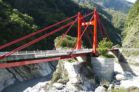 Taiwan, Kiina, Matkailu, Tarokon, rotko, Tarokon gorge, Bridge