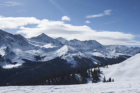 alpin, Alpii, zăpadă, snowscape, peisaj, munte, iarna
