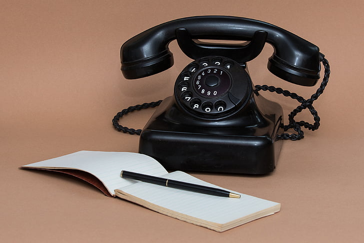 telefon, kommunikation, besked, tale, Bemærk, telefon, gammeldags