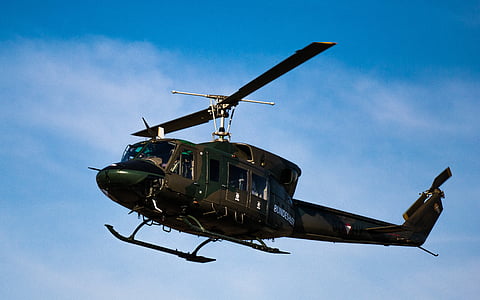 hélicoptère, armée fédérale, de 212, machine volante, avion