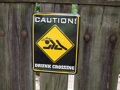 Oprez, pijan, prijelaz, alkohol, pivo, pića, promet