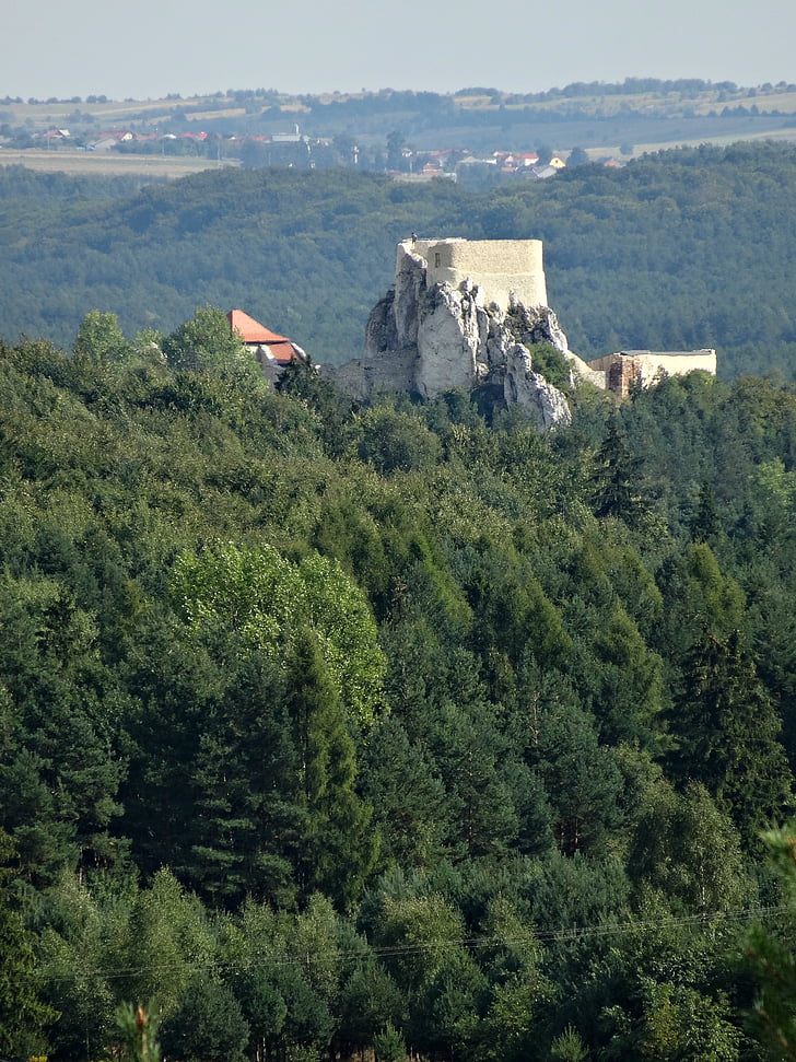 rabsztyn, Polen, Castle, monument, ruinerne af den