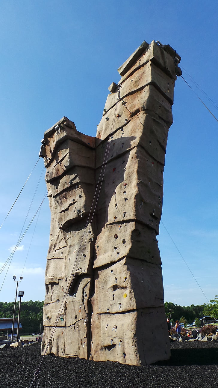 Rock klatrevegg, vegg, hvitt vann center, Charlotte, NC, Rock, klatre